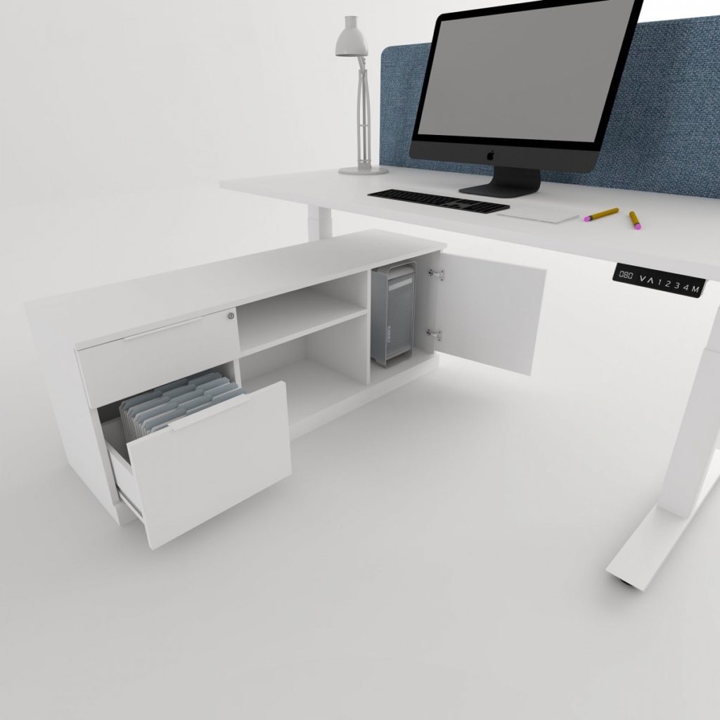 Bureau ajustable en hauteur ADEMA+ - mobilier de bureau Français - Mahora  Concept